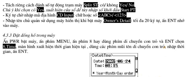 cài đặt bằng phần mềm điều khiển