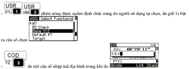 chức năng phím cứng