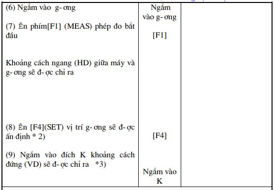 đo độ cao có nhập độ cao gương