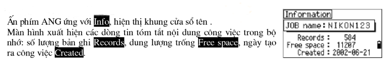 xem thông tin việc